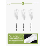 Casual Socks Factory - OEM Men's Trendy White Short Sweat