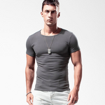 T-Shirt Factory - OEM Men's White Bottoming Slim Tight