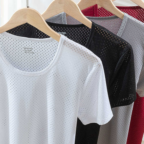 Half Sleeve T-Shirt Factory - OEM Men's Trendy Ice Silk Loose