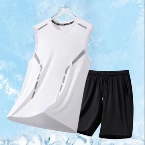 Sports Shorts Factory - OEM 2025 Summer Men's Black Ice Silk