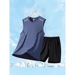 Sports Shorts Factory - OEM 2025 Summer Men's Black Ice Silk