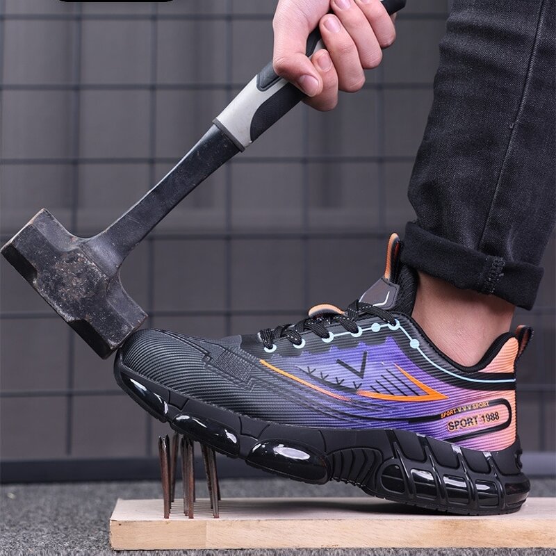 Safety Shoes Factory - Women's Flying Knit Steel Toe Air-Cushioned