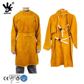 Welding Apron Factory - Leather With Sleeves Flame Resistant Cowhide