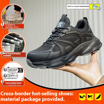 Safety Shoes Factory - Men's Summer Microfiber Steel Toe Kevlarr EVA