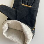 Welding Gloves Manufacturer - Black Split Cowhide Leather Custom