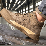 Safety Shoes Factory - Hot Sale Men's Cow Leather Steel Toe Kevlarr