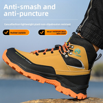 Safety Shoes Supplier - Microfiber Steel Toe Kevlarr Non-Slip Rubber