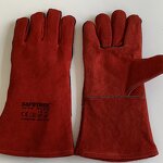 Welding Gloves Manufacturer - Custom Logo ISO 407 Cowhide Leather