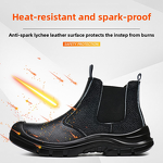 Safety Shoes Manufacturer - Men's Anti-Smash Steel Toe Slip-On PU