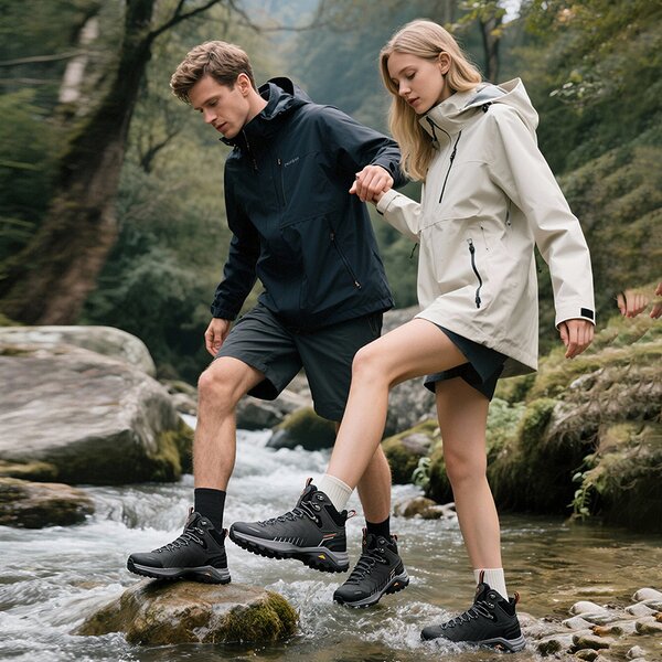 Hiking Boots Supplier - Couple's Waterproof Cowhide Leather Hiking