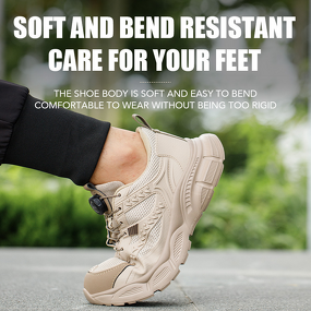 Safety Shoes Factory - Button Fly Knit KPU Steel Toe Kevlarr EVA