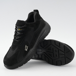 Safety Shoes Manufacturer - Black Suede Cowhide PU Anti-Slip Steel Toe