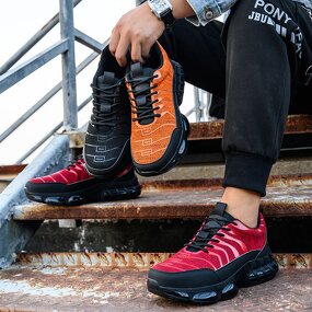 Safety Shoes Factory - Men's Colorful Fly Knit Steel Toe Kevlarr