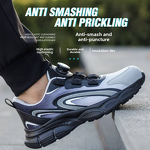 Safety Shoes Manufacturer - Men's Fly Knit Plastic Toe 6kv Rotating