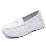 Nurse Shoes Manufacturer - Women's Genuine Leather Nurse Shoes Summer