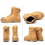 Safety Shoes Manufacturer - Men's High Top Cowhide GlassFiber Toe