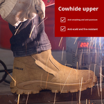 Welding Boots Factory - Men's Suede Steel Toe Kevlarr Non-slip