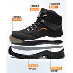 Safety Shoes Manufacturer - Mid Cut Genuine Leather Anti-static PU