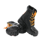 Firefighter Boots Manufacturer - Cowhide Safety Shoes Anti-Smash Zipper