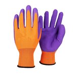 Latex Gloves Supplier - Purple Latex Foam Palm Garden Household
