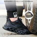 Safety Shoes Manufacturer - Men's Summer TPU Fly Knit Steel Toe EVA