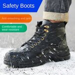 Safety Shoes Factory - Men's Winter Microfiber Steel Toe Kevlarr