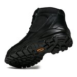 Safety Shoes Manufacturer - Black Cowhide Steel Toe Zipper PU Sole