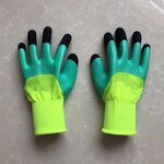 Working Gloves Factory - Green 13 Gauge Nylon Latex Coated Palm