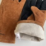 Welding Gloves Factory - Bate Brown Custom Logo Split Cow Leather