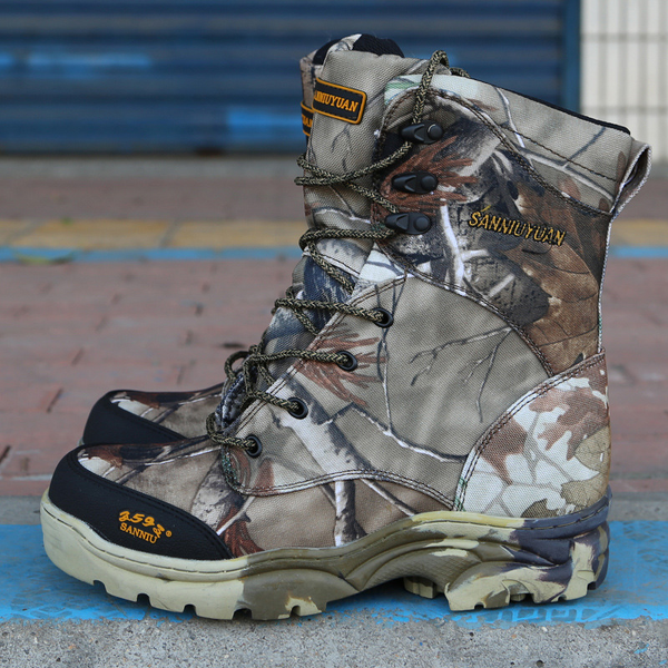 Hiking Boots Manufacturer - Combatt Boots Men Ankle Canvas Camouflage