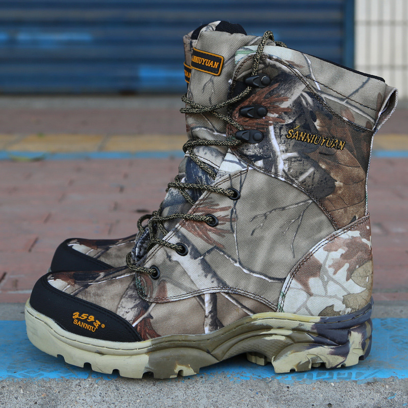 Hiking Boots Manufacturer - Combatt Boots Men Ankle Canvas Camouflage