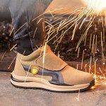 Welding Shoes Supplier - Genuine Microfiber Steel Toe Kevlarr Rubber