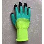 Working Gloves Factory - Green 13 Gauge Nylon Latex Coated Palm