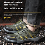 Safety Shoes Manufacturer - Men's Microfiber Mesh Steel Plate Steel Toe