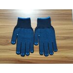 Work Gloves Supplier - 7G Safety Blue Cotton PVC Dots Bulk