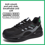 Safety Shoes Supplier - Cross-Border Fly Knit Steel Toe Kevlarr TPU