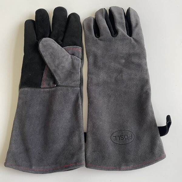 Welding Gloves Manufacturer - Bate Gray Wear Resistant Custom Logo