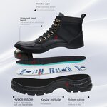 Safety Shoes Factory - Men's Winter Microfiber Steel Toe Kevlarr