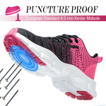 Safety Shoes Manufacturer - Women's Fly Knit Steel Toe Non-Slip EVA