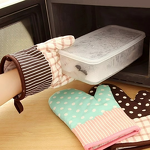Oven Gloves Supplier - High Temperature Thickened Anti-Scald Baking