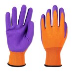 Latex Gloves Supplier - Purple Latex Foam Palm Garden Household