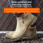 Welding Shoes Factory - Insulation 6kv Suede Plastic Toe Mid-Top