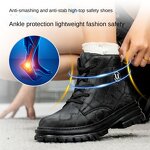 Safety Shoes Supplier - Unisex Microfiber Steel Toe Anti-Smash