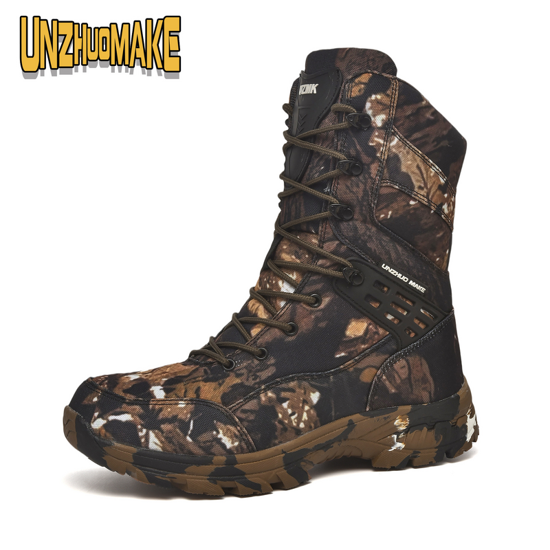 Hiking Boots Supplier - High Top Men's Tactical Rubber Sole Combatt