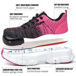 Safety Shoes Manufacturer - Women's Fly Knit Steel Toe Non-Slip EVA