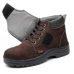 Safety Shoes Factory - Genuine Leather Welding Steel Toe All Seasons