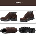 Welding Shoes Factory - Suede Leather Steel Toe Rubber Outsole Plate