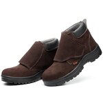 Welding Boots Manufacturer - Men's Suede Cowhide Steel Toe Woodland