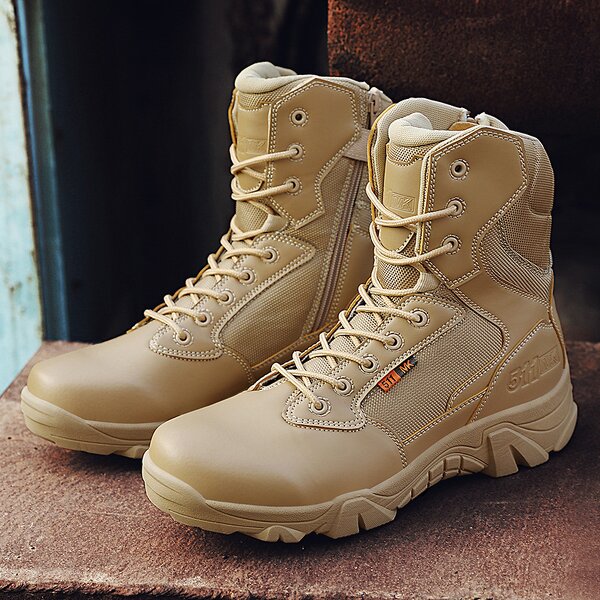 Hiking Boots Manufacturer - High-top Waterproof Leather MD Sole Camping
