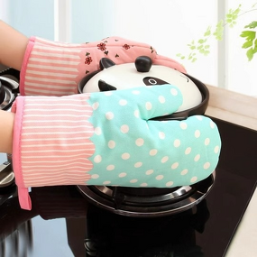 Oven Gloves Supplier - High Temperature Thickened Anti-Scald Baking